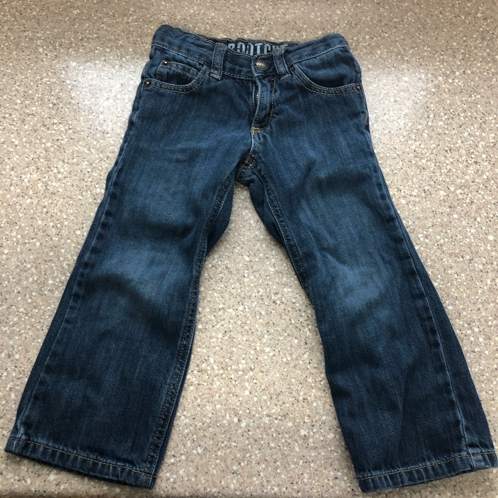Crazy 8 boys’ 3T bootcut adjustable waist jeans